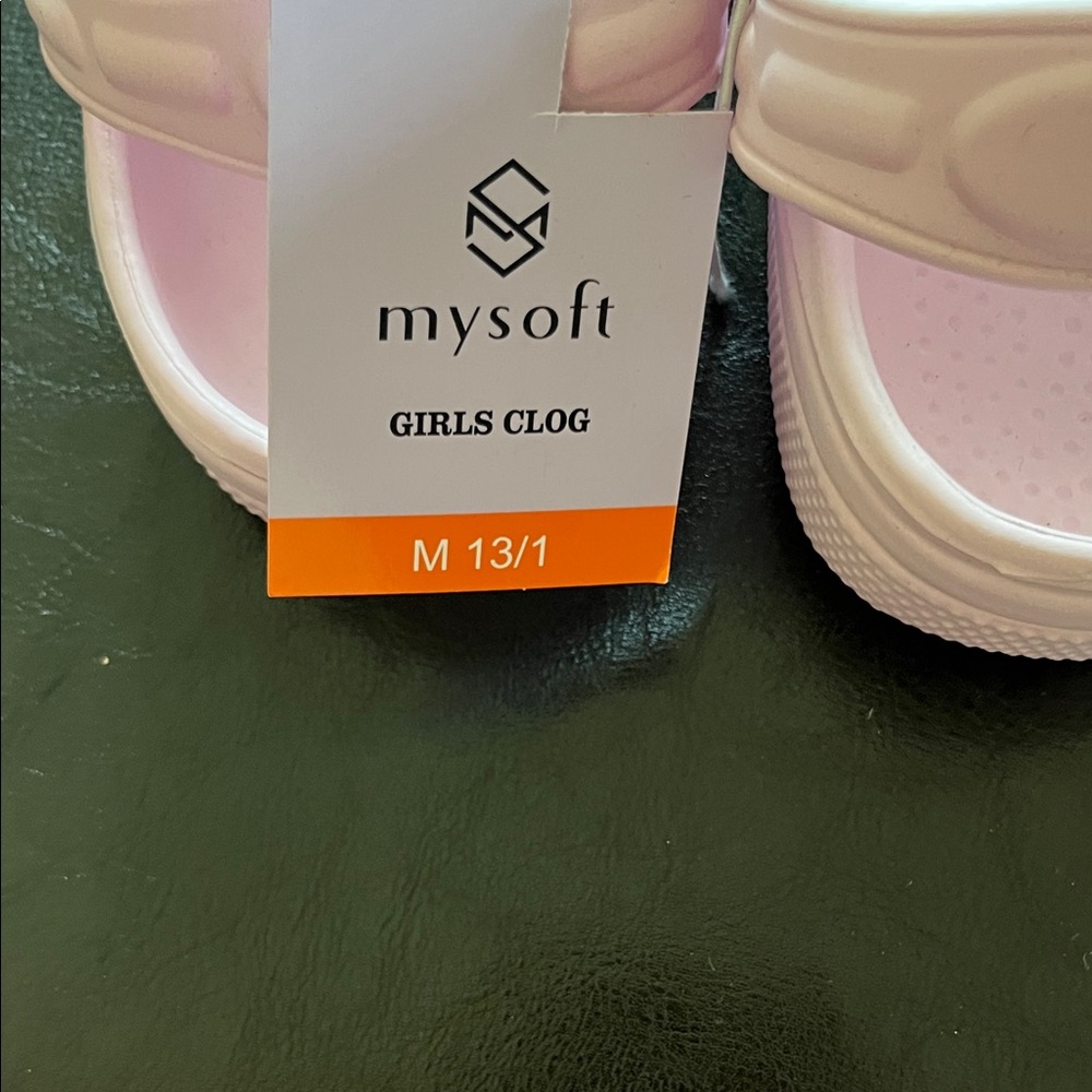 Light Pink Kids Clogs - Picture 3 of 3